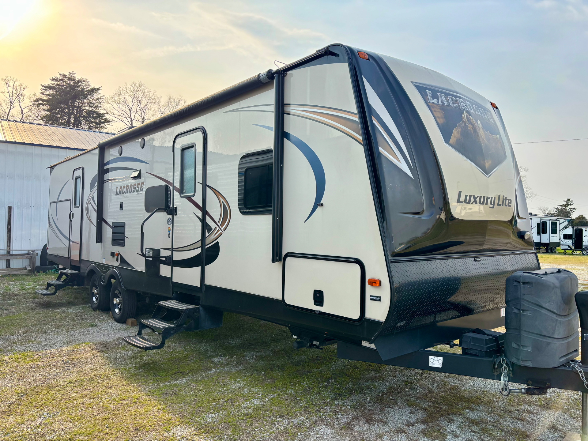 2017 Primetime Lacrosse Luxury Lite 318BHS travel trailer for sale at Triple C Camper Consignment in Kentuckiana — photo 2 of 12
